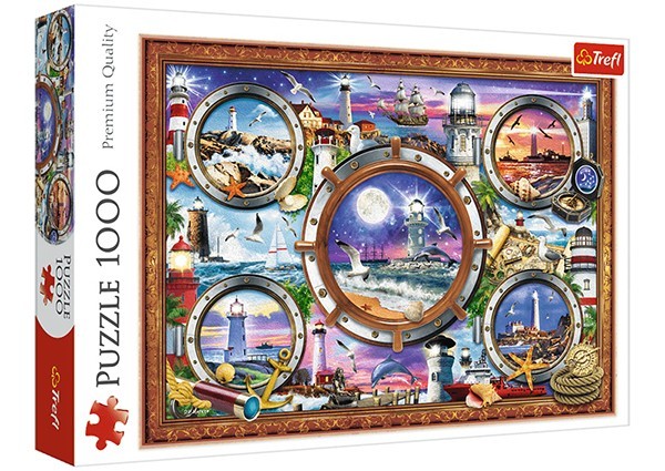 

Пазли Trefl Колаж Маяки. Lo Coco Licensing, 1000 елементів (10584)