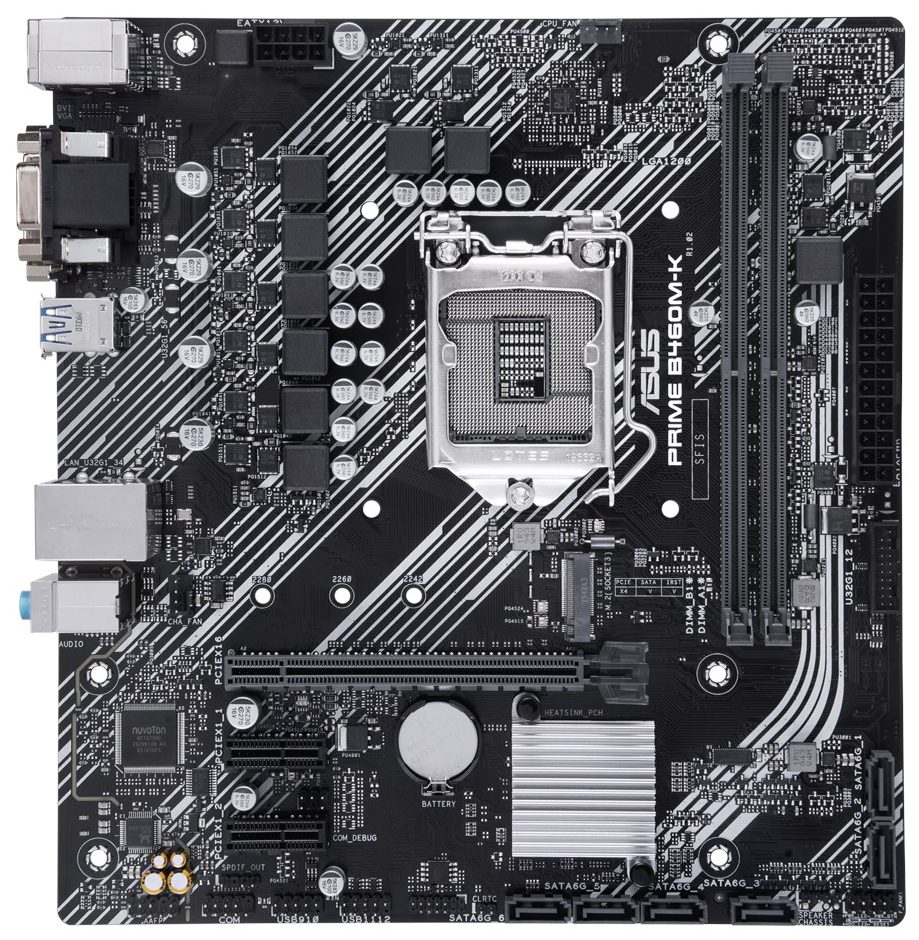 Материнська плата Asus Prime B460M-K (s1200, Intel B460, PCI-Ex16)