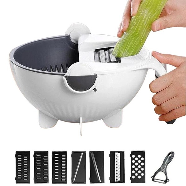 

Универсальная овощерезка с дуршлагом терка, шинковка, измельчитель Bordo vegetable cutter VC2