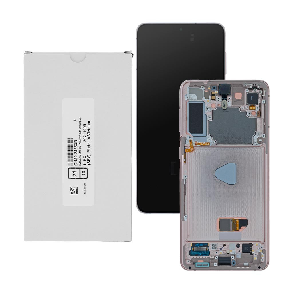 

Дисплей Samsung G996 Galaxy S21 Plus, GH82-24553B, с тачскрином, с рамкой, Service Pack Original, Phantom Violet
