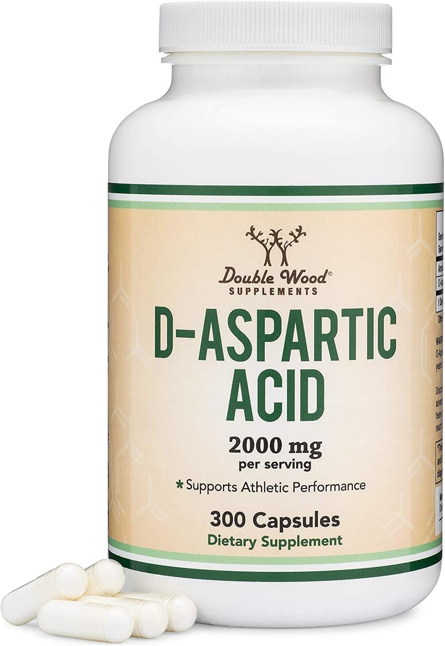 

Биологически активная добавка Double Wood Suplements D-Aspartic Acid / Д-аспарагиновая кислота 2000 mg 300 капсул