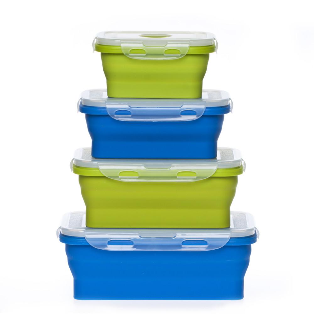 

Набор силиконовых ланчбоксов складных (4 штуки) 979817201
