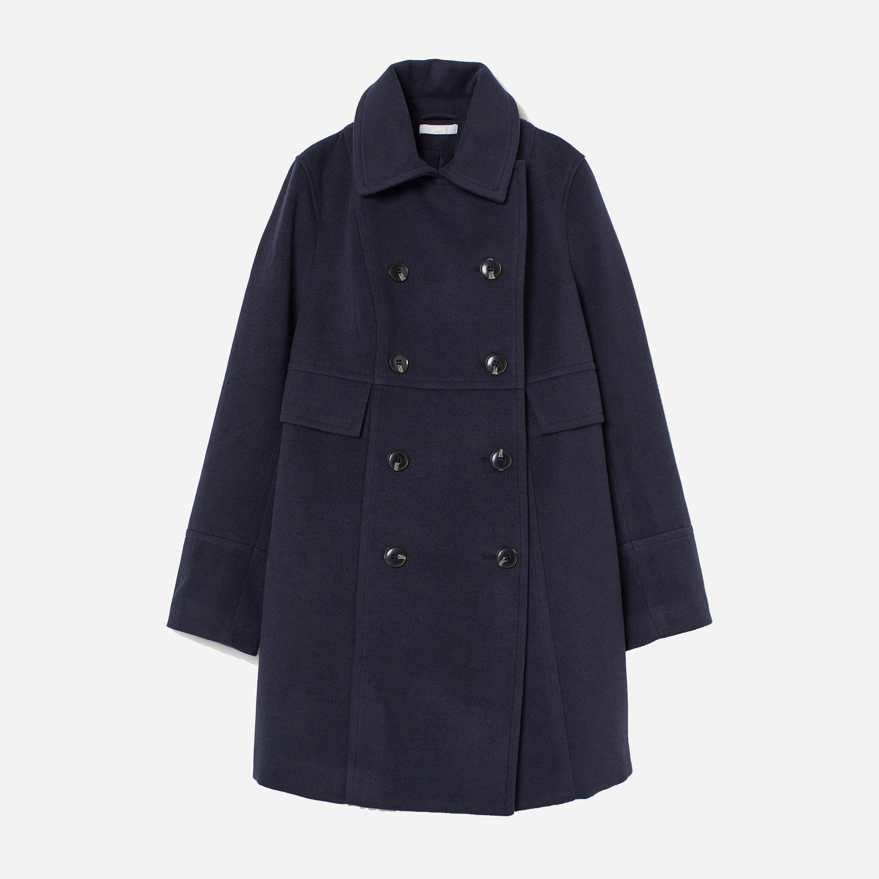 

Пальто H&M 8049600 XXL Темно-синее