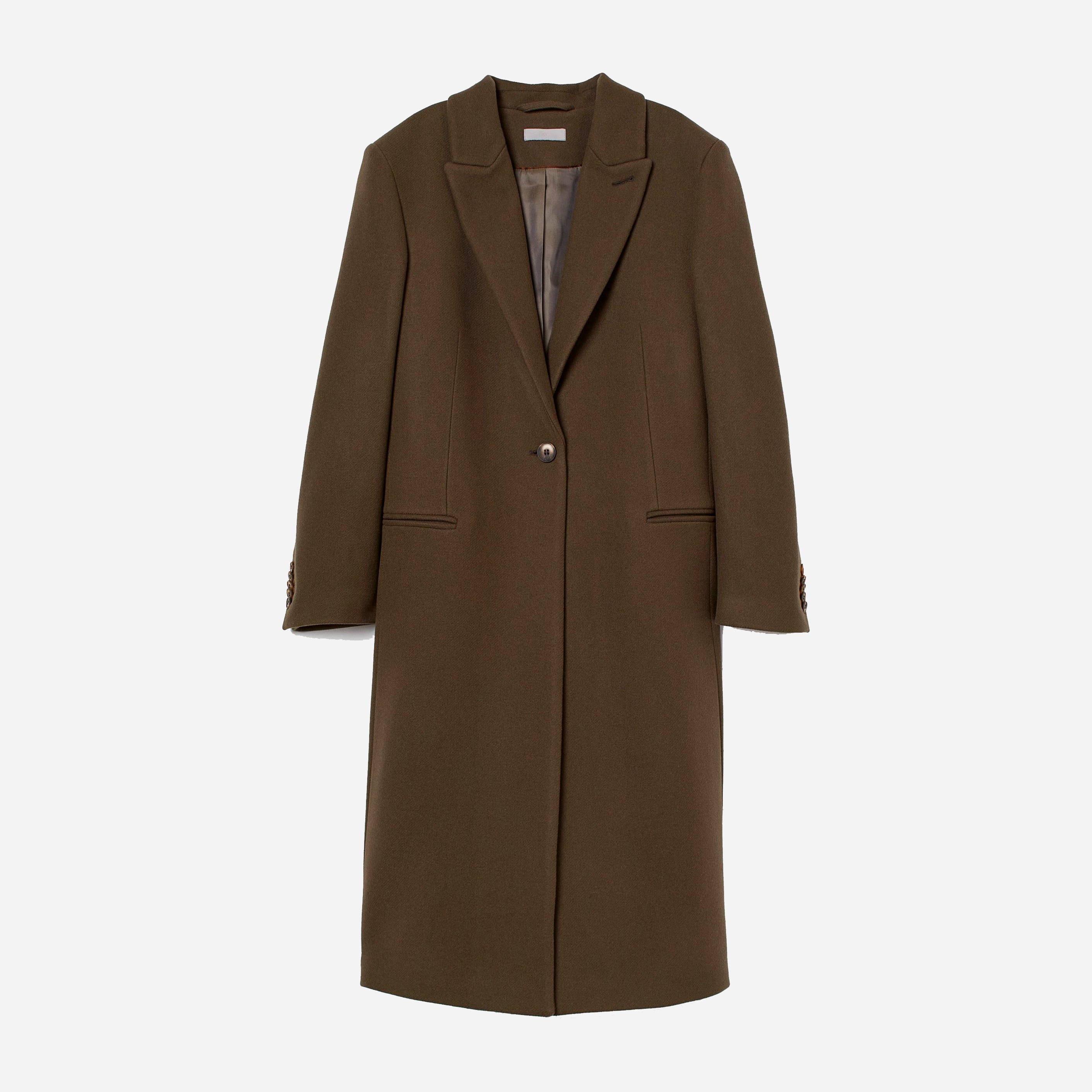 

Пальто H&M 816350  Темно-коричневое, Пальто H&M 816350 34 Темно-коричневое