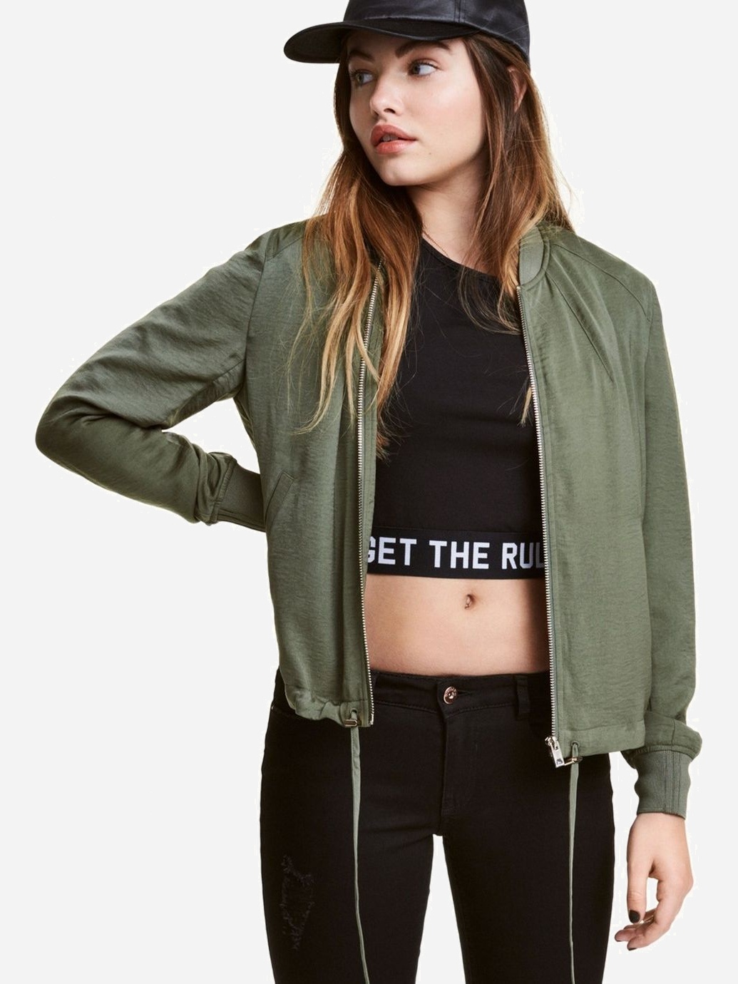 

Бомбер H&M 389594  Хаки, Бомбер H&M 389594 38 Хаки