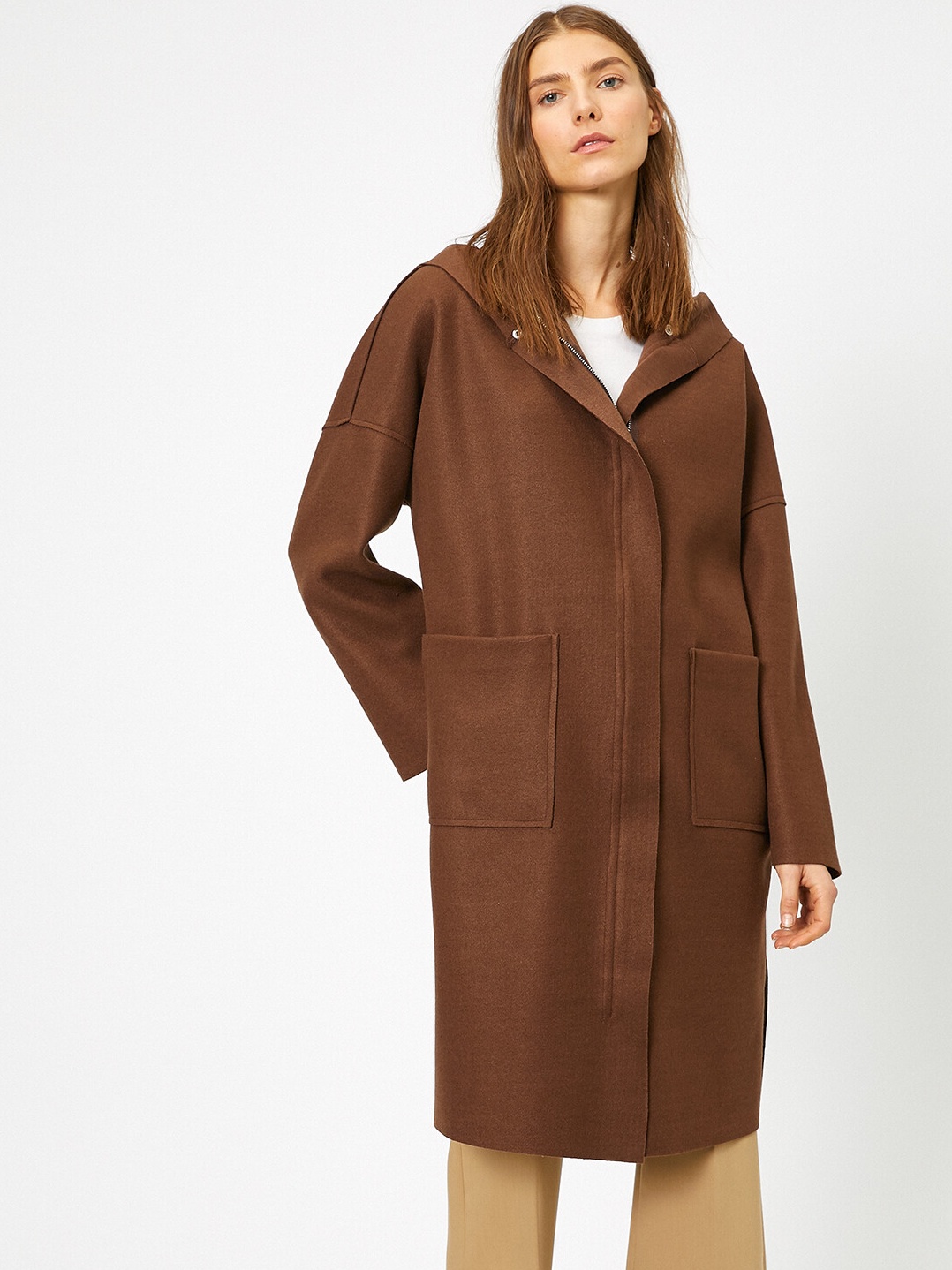 

Пальто Koton 0KAK06478EW-500  Brown, Пальто Koton 0KAK06478EW-500 36 Brown