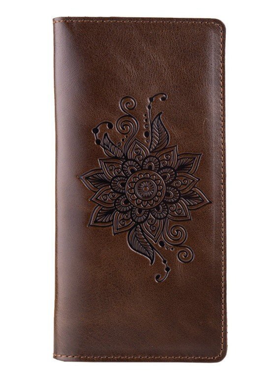 

Кожаное портмоне Hi Art Mehendi Classic WP-02-C18-0840-T006 Коричневый