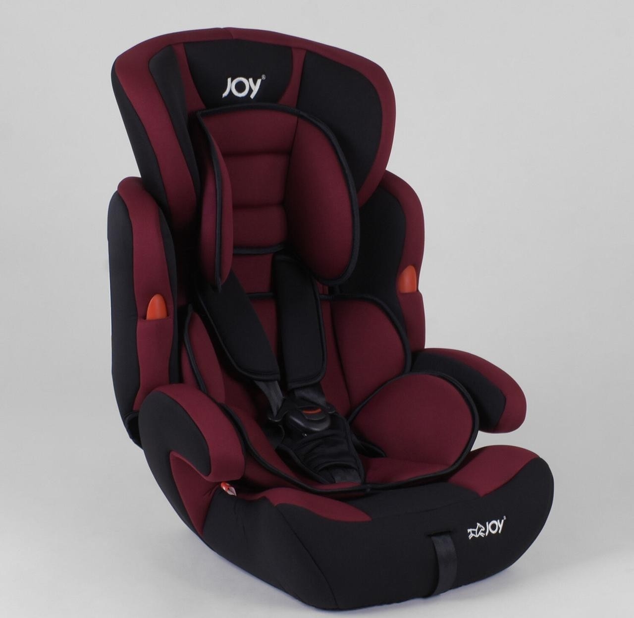 

Автокресло JOY NB-8555 цвет черно-бордовый, универсальное от 9 до 36 кг, с бустером