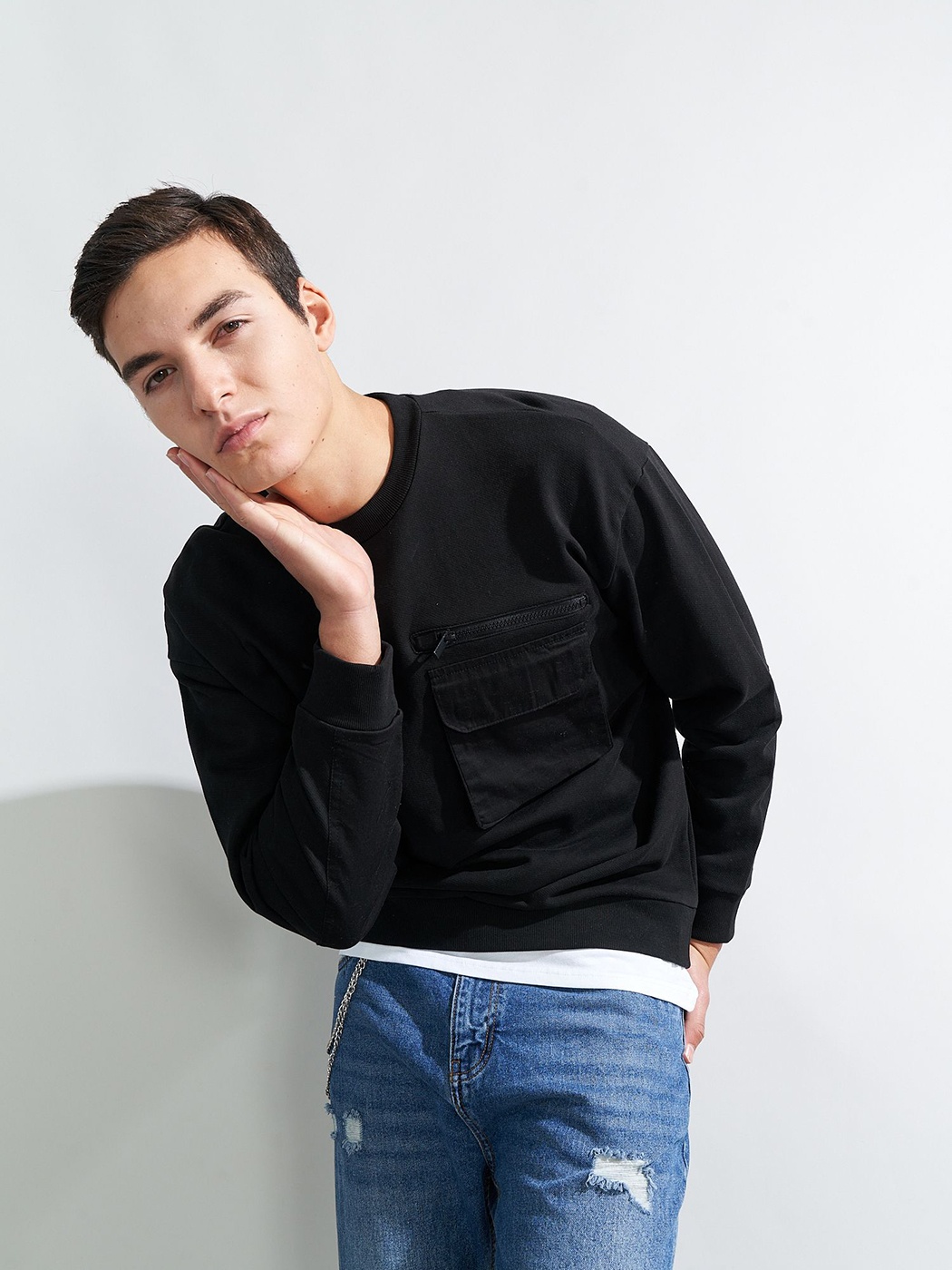 

Свитшот Piazza Italia 70416-9  Черный, Свитшот Piazza Italia 70416-9 XL Черный