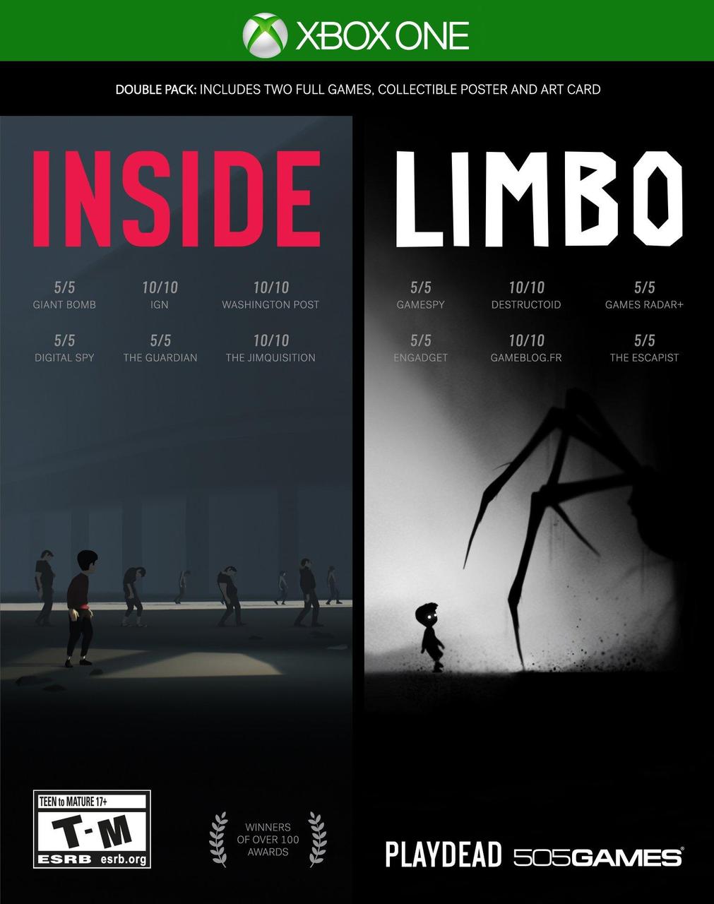 

Inside & Limbo Bundle | Double Pack (Ключ Xbox One) регион Аргентина
