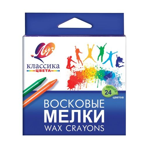 

Мелки восковые круглые на масляной основе Луч Классика 24 цвета 12C862-08 (4601185003846)