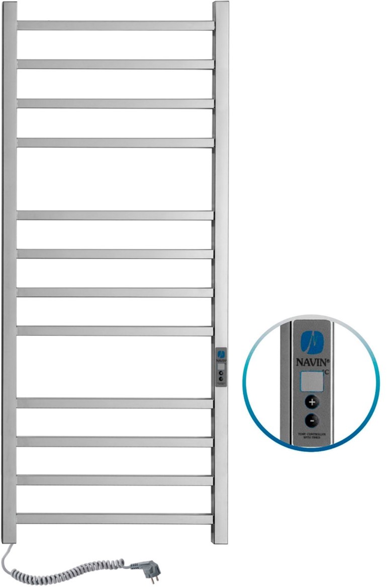 

Полотенцесушитель электрический NAVIN Loft 500х1200 Digital (10-043152-5012) левый с таймером
