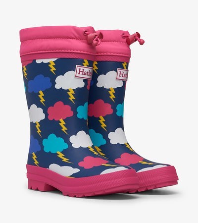 

Гумові чоботи Hatley утеплені Lightening Clouds 9 мультиколор 25 (F21LBK1569)