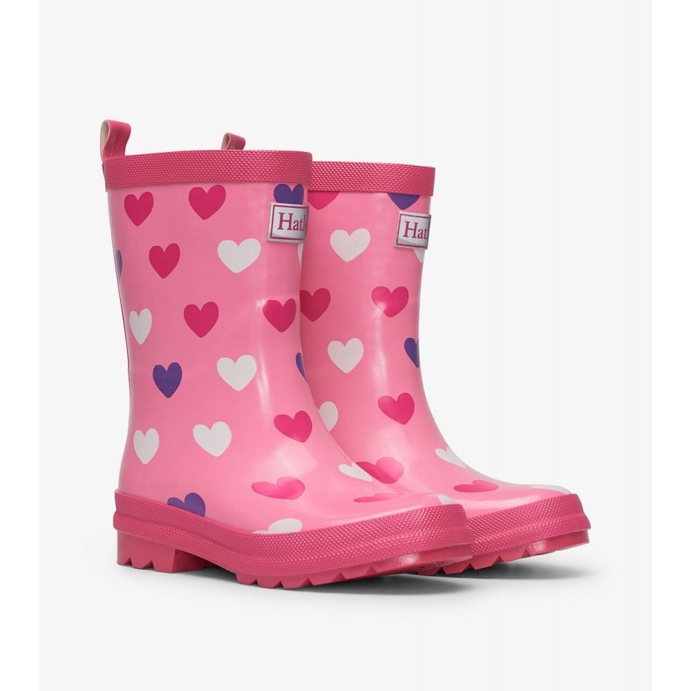 

Гумові чоботи Hatley Scattered Hearts 12 рожевий 30 (F21SHK1366)