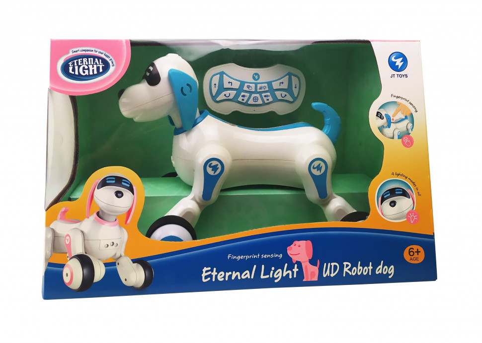 

Интерактивная собака на радиоуправлении JT TOYS JT397 с сенсором Синий