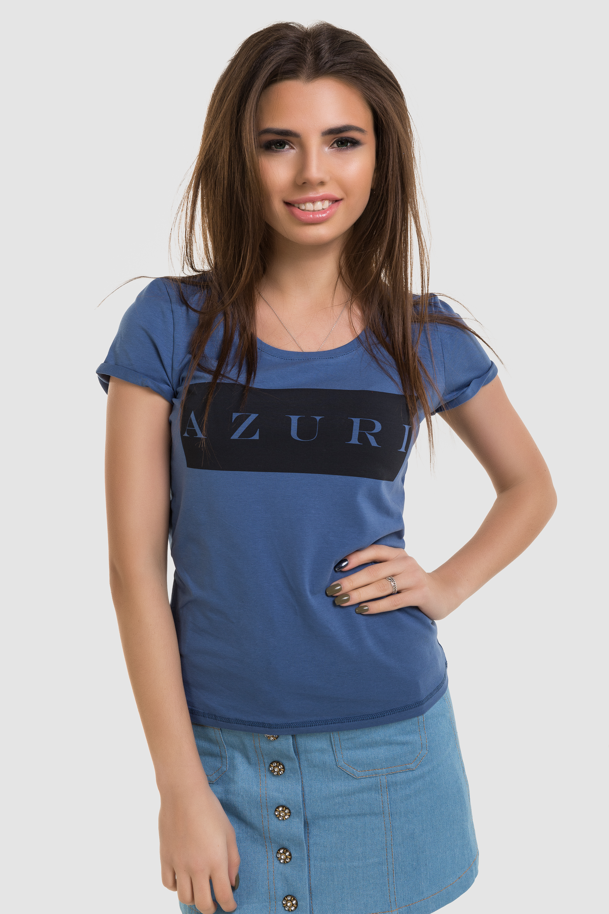 

Футболка Azuri 5411-58  Синяя, Футболка Azuri 5411-58 L Синяя