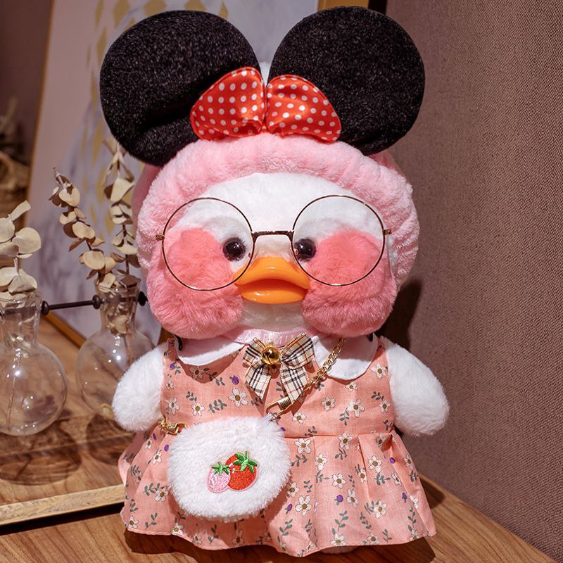 

Мягкая игрушка Утка Лалафанфан Lalafanfan Duck Cafe Mimi минни маус