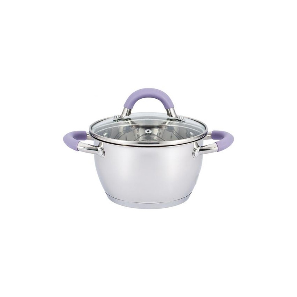 

Кастрюля PURPLE IRIS PEPPER 20*11,5 см. 3,2 л. Силиконовый ободок