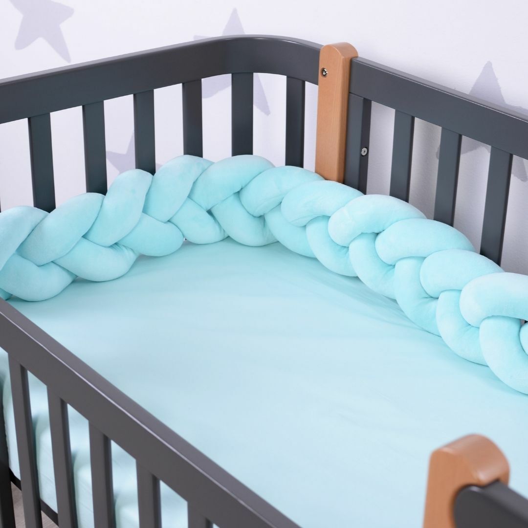 

Защита в кроватку Бампер-коса Baby Veres Mint 120х15 см
