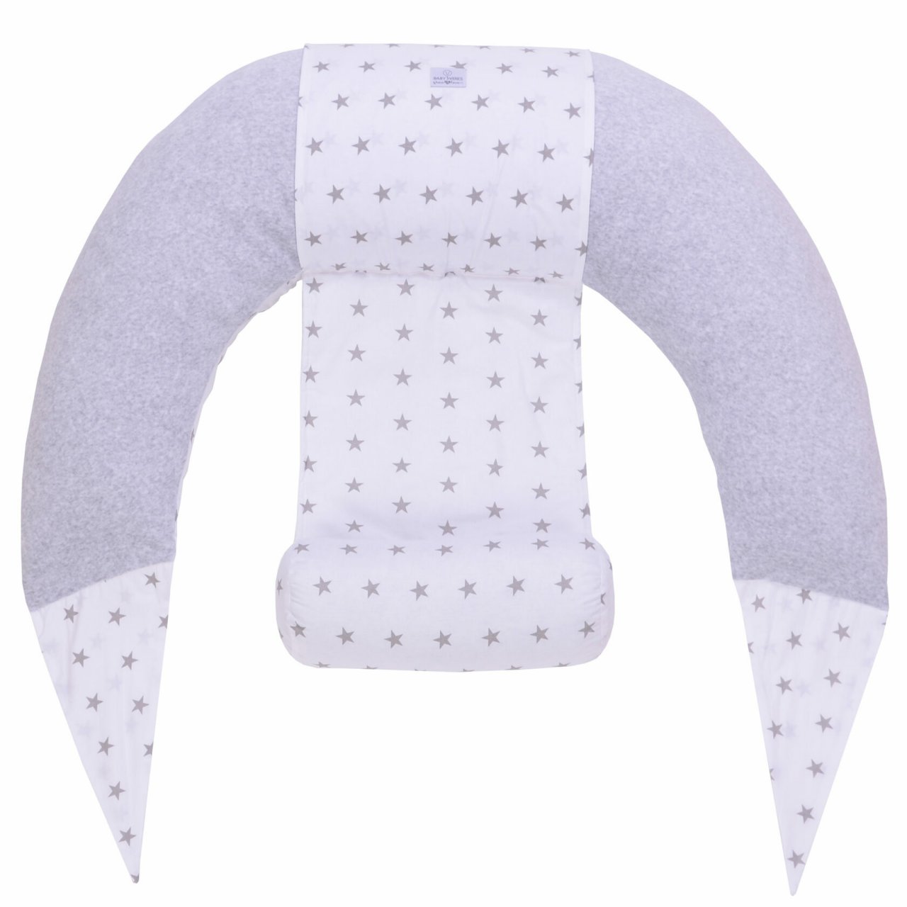 

Подушка для кормления Baby Veres Comfort Lux Velour stars grey 200х75 см