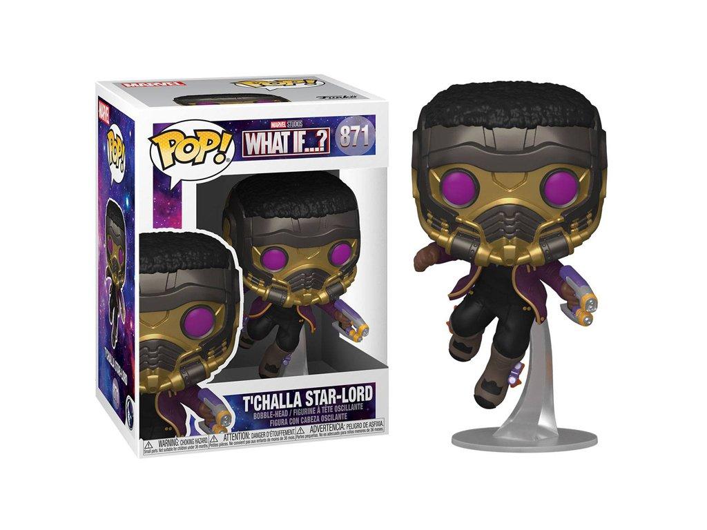 

Фигурка Funko Pop Фанко Поп Что, если… Т'Чалла Звёздный Лорд What If... T'Challa Star Lord 10 см WI TS 871