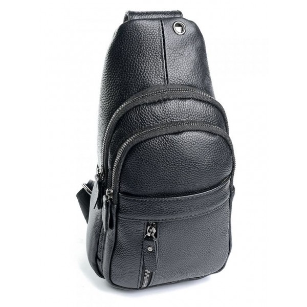 

Сумка-слин мужская из кожи BagMan 339 Black