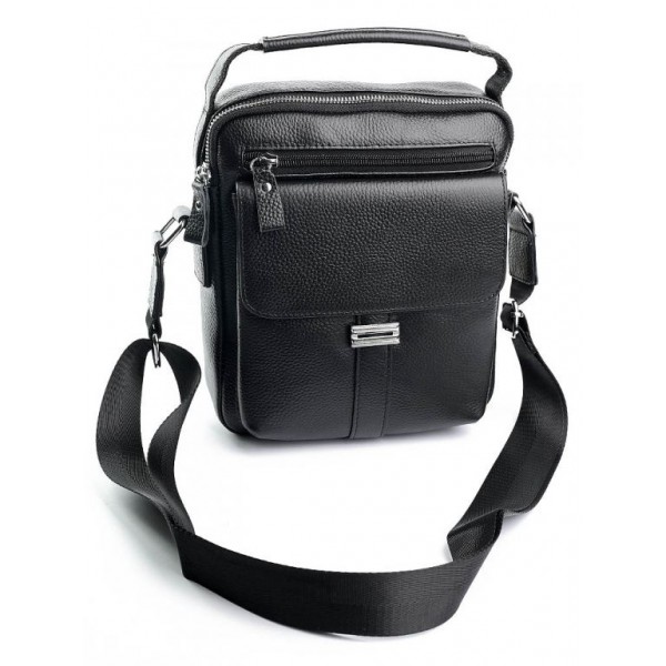 

Мужская кожаная сумка-борсетка BagMan 8207 Black