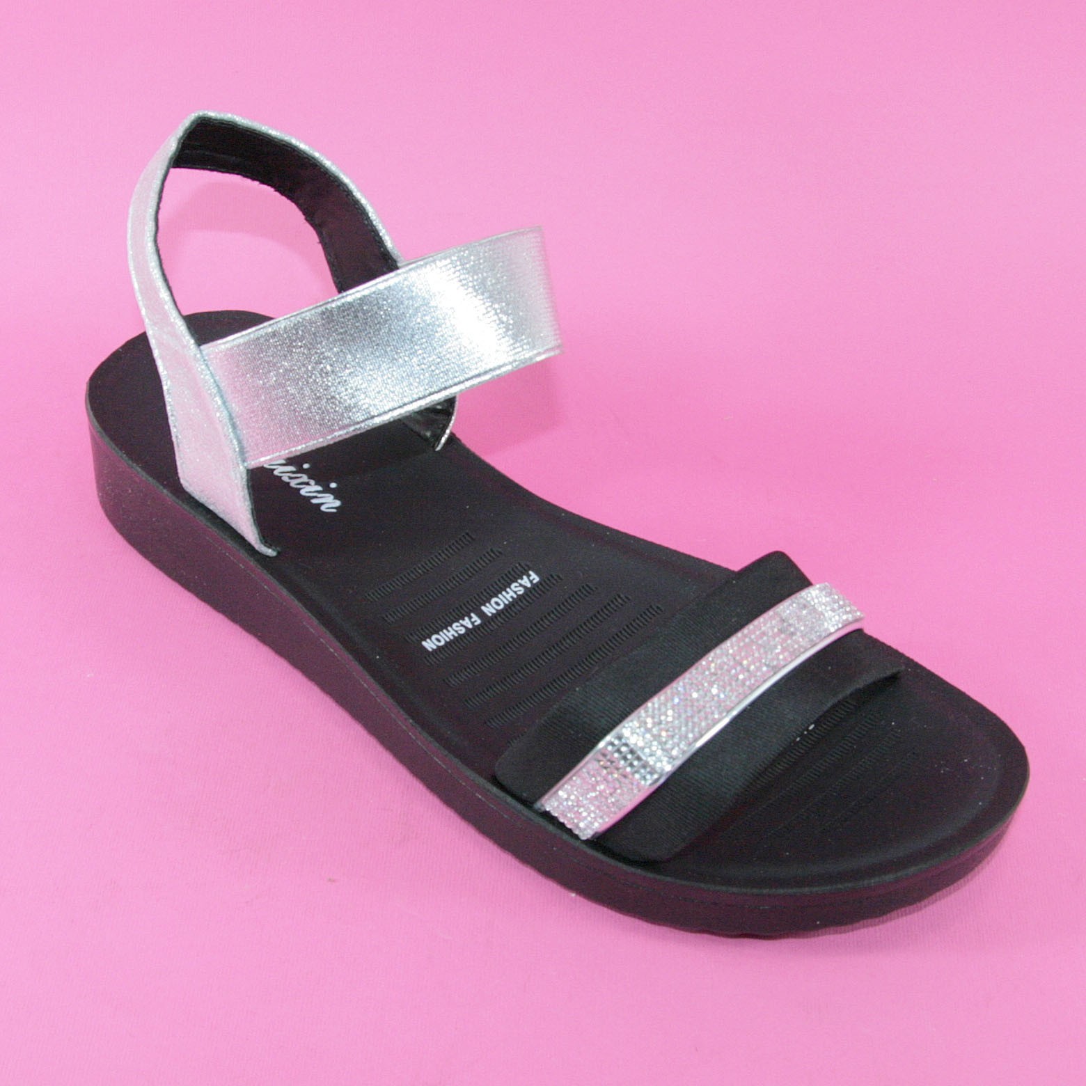 

Женские босоножки Mengfuna 15 R63-3 38 серебристые, черные