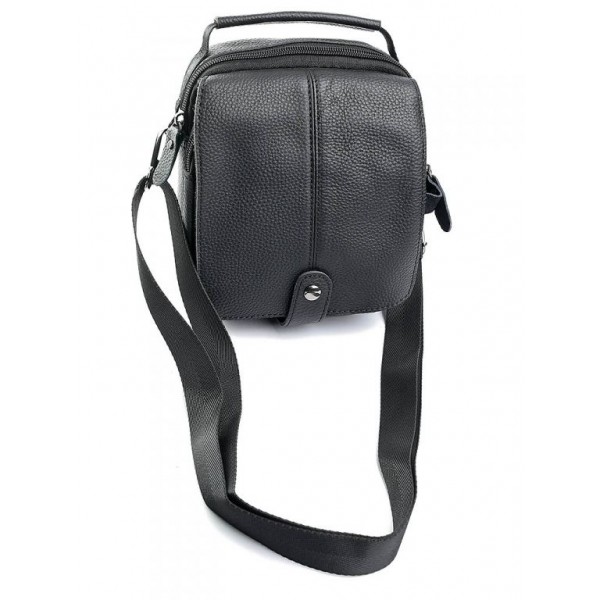 

Сумка кожаная мужская маленькая BagMan 4081 Black