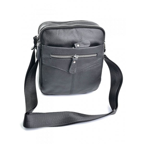 

Сумка мужская из кожи BagMan 1183 Black