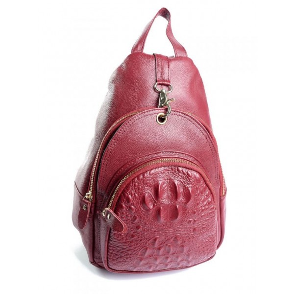 

Рюкзак женский кожаный M-Bag WY-315 Red