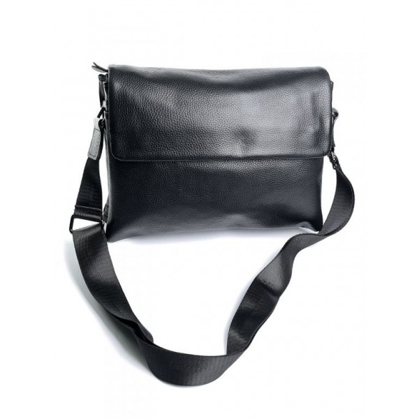 

Кожаная мужская сумка-почтальон BagMan WY-9980 Black