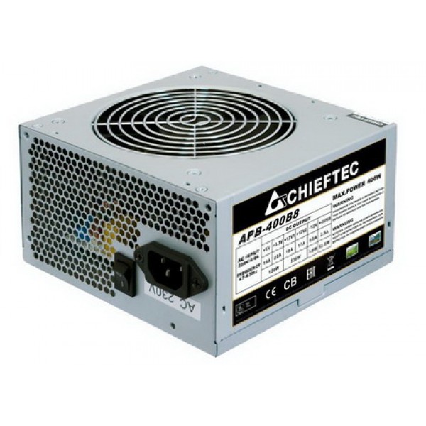 

Блок питания Chieftec APB-400B8 Value; ATX 2.3, APFC, 12cm fan, КПД >80%, bulk