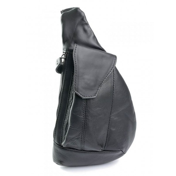 

Сумка из натуральной кожи мужская BagMan WY-8808 Black