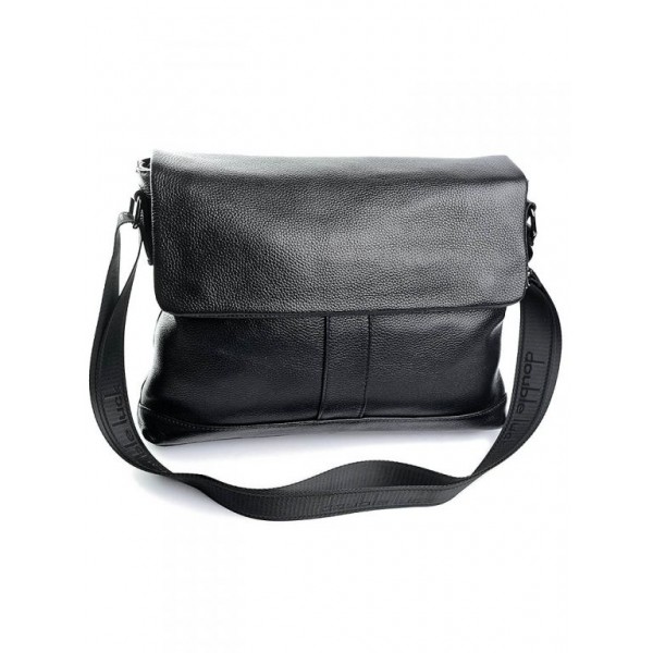 

Кожаная сумка почтальон мужская BagMan 0141 Black