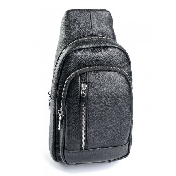 

Сумка из натуральной кожи мужская BagMan 166 Black