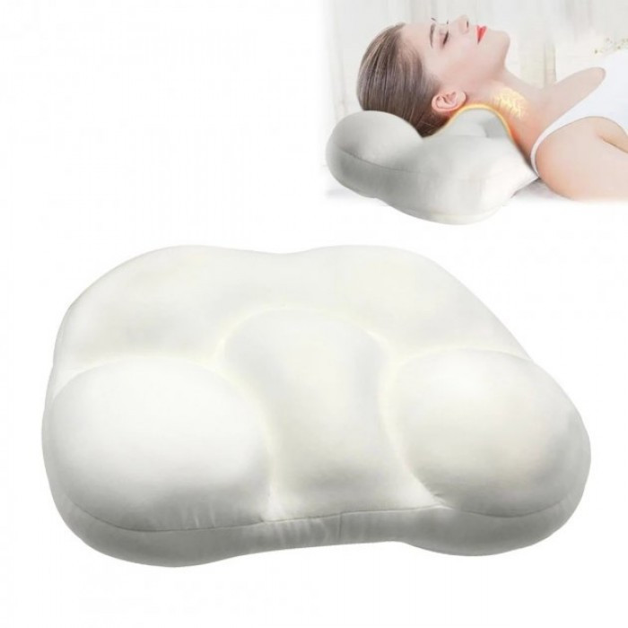 

Анатомическая подушка для сна Egg Sleeper с шариковым наполнителем, Белая