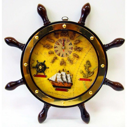 

Часы штурвал (38CM)
