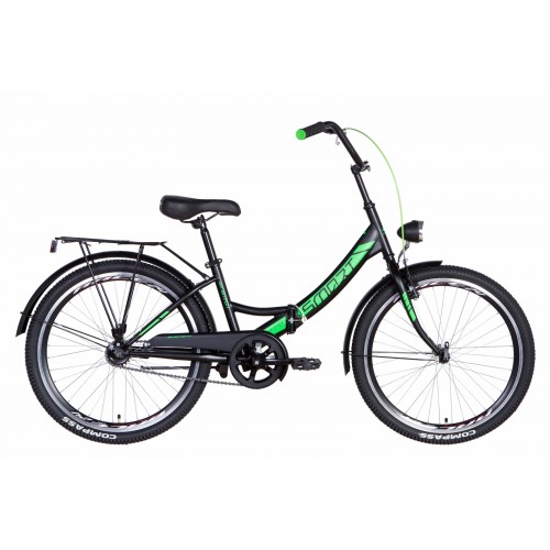 

Велосипед FORMULA SMART С ФОНАРЁМ 24" 15" 2021 Черно-зеленый (м)