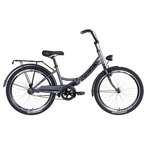 

Велосипед FORMULA SMART С ФОНАРЁМ 24" 15" 2021 Серо-черный