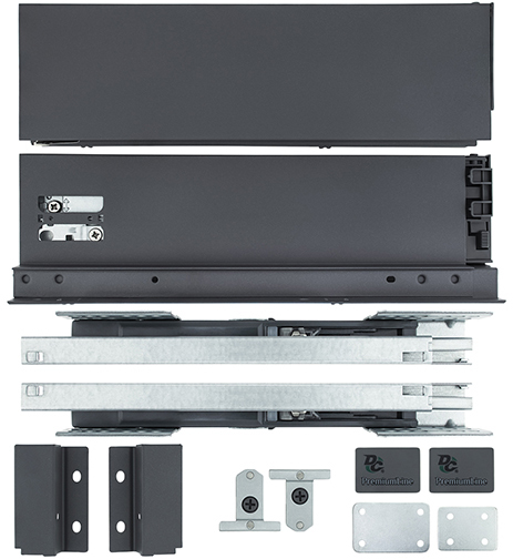 

Тандембокс DC Slim L-400 мм Н=118 мм под плиту 16 мм Графит