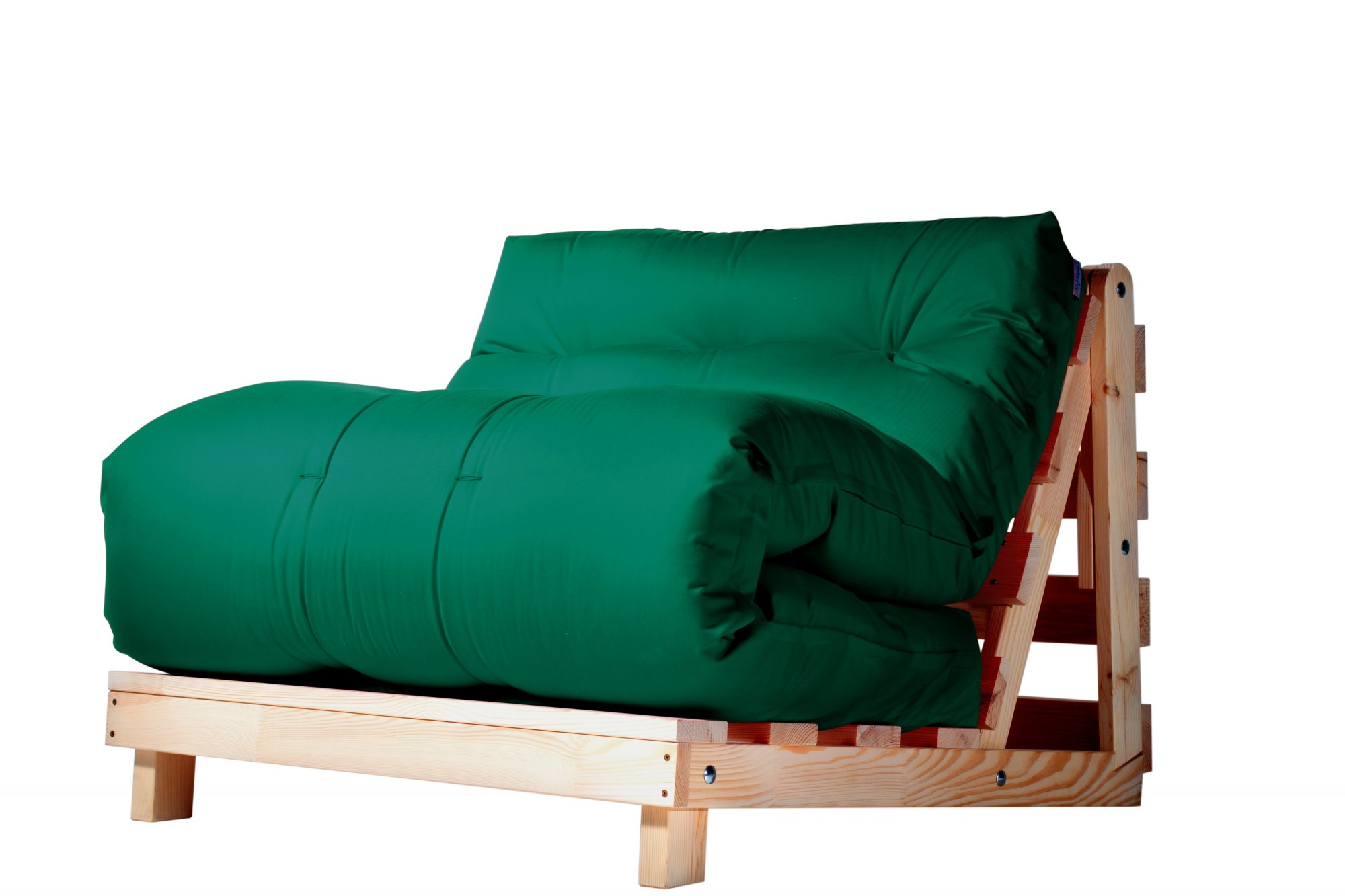 

Кресло футон Futon Art футон рама сосна натуральная не окрашена, 90х200см хлопок многослойное наполнение (Зеленый) FC-00-GN-00
