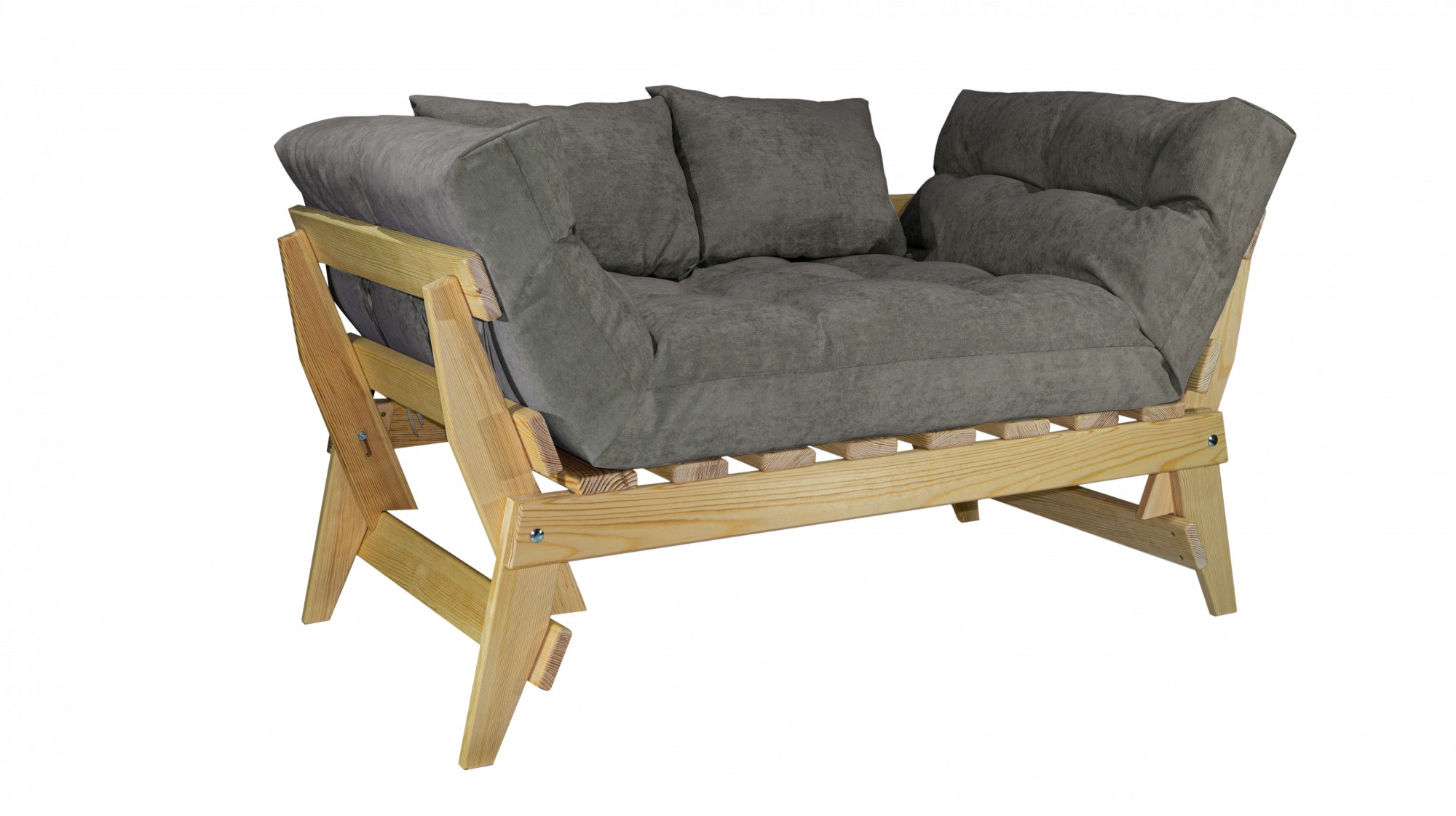 

Диван футон раскладной Futon Art Чайка Черный SG-00-BK-#07