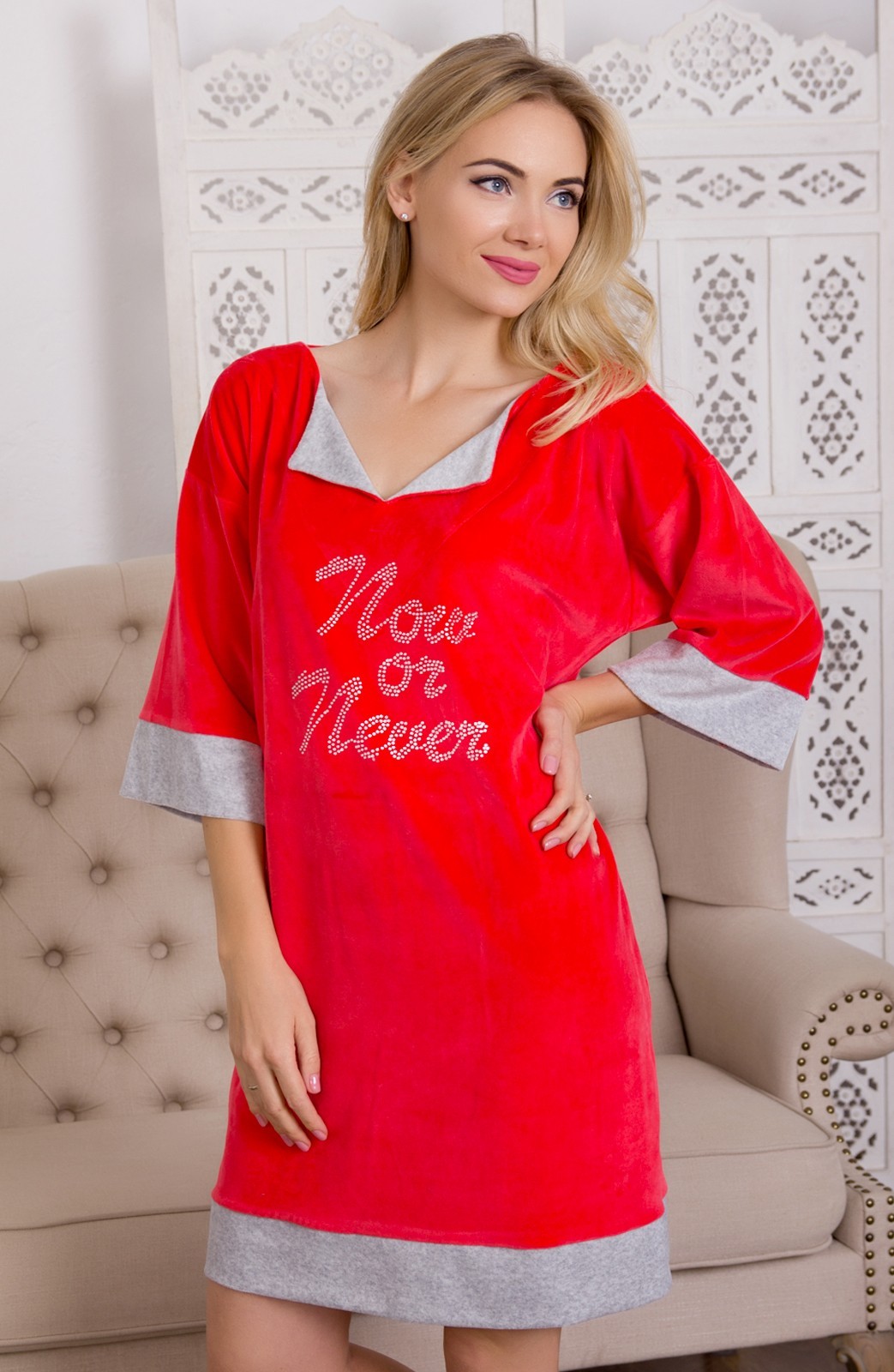 

Туника Fleur Lingerie ТИТАНА  коралл, Туника Fleur Lingerie ТИТАНА 48 коралл