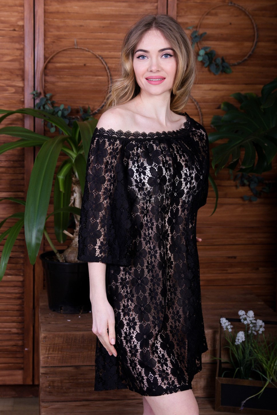 

Пляжная туника платье Fleur Lingerie НАИМА 48 черный