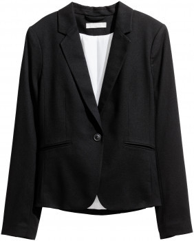 

Пиджак женский H&M  черный (567, Пиджак женский H&M 60 черный (567)