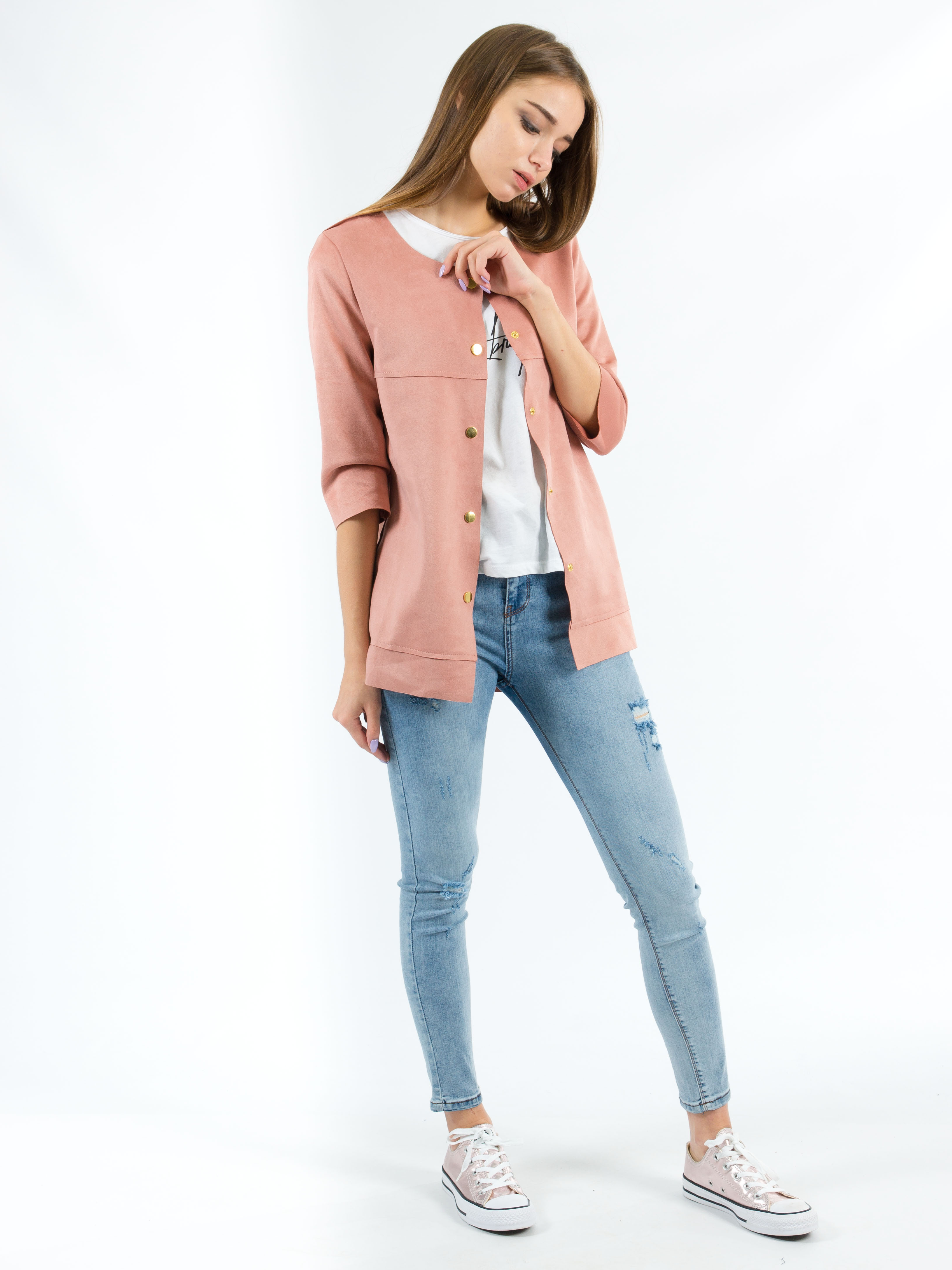 

Пиджак BEBE PLUS 21777  Пудра, Пиджак BEBE PLUS 21777 M Пудра