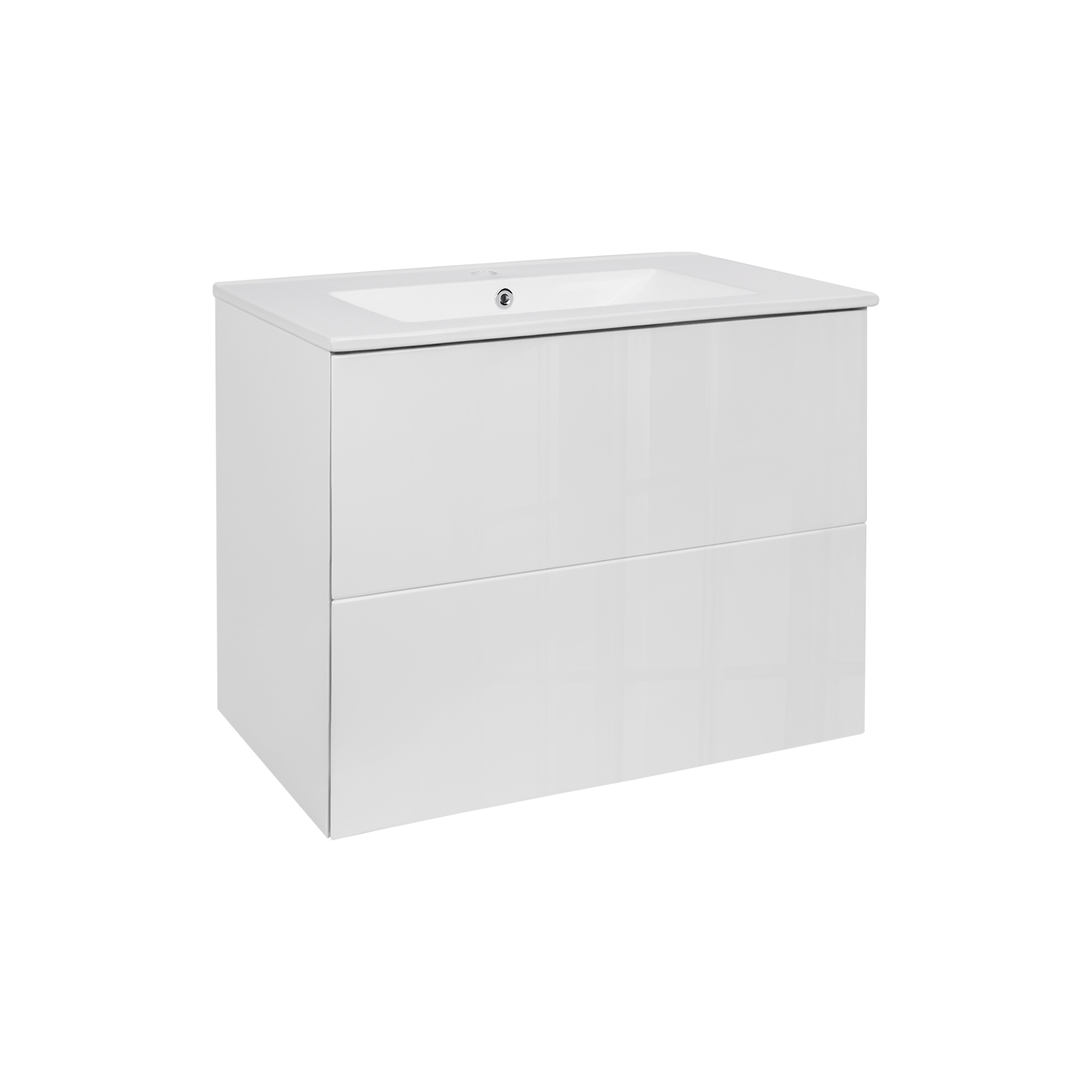 

Комплект Qtap Tern 700х580х437 White тумба подвесная + раковина врезная QT1772TPL7013070CW