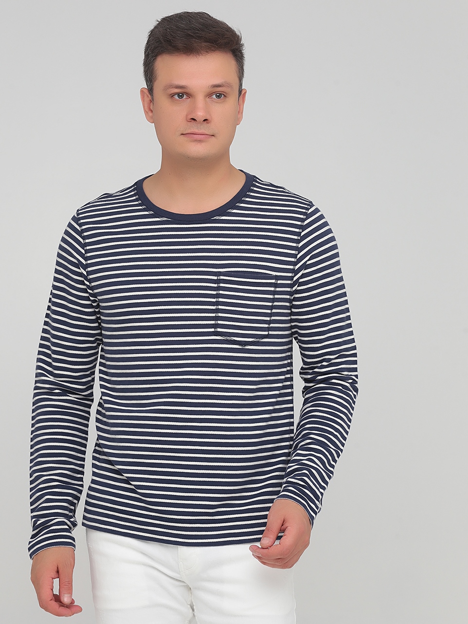 

Демисезонный кэжуал лонгслив Scotch & Soda 136388  Полоска, Демисезонный кэжуал лонгслив Scotch & Soda 136388 S Полоска