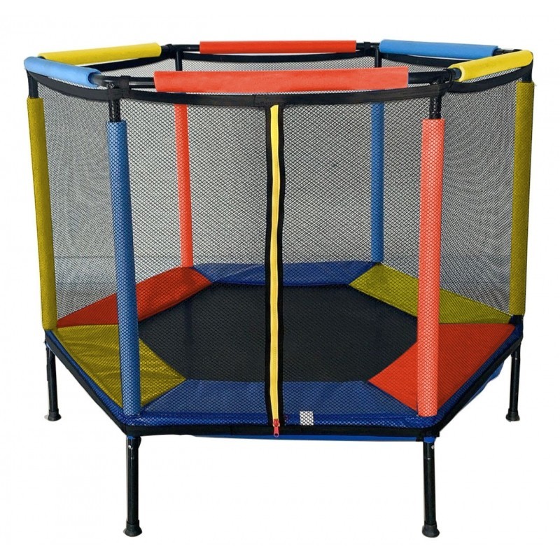 

Детский комнатный батут-манеж Just Fun 140 см шестиугольный Multicolor